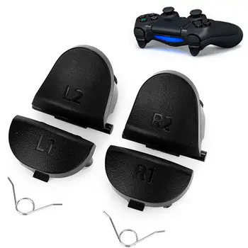 1 Takım Siyah L1 R1 L2 R2 Tetik Gamepad Düğmesi ve Bahar Oyun PS4 Denetleyici DualShock 4
