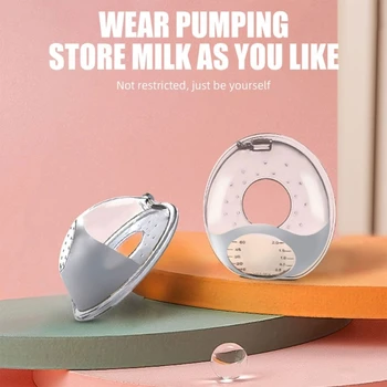 2 Adet Anne Sütü Toplayıcı BPA Ücretsiz Silikon Giyilebilir Süt Tasarrufu Hemşirelik Fincan sızdırmaz Kullanımlık Anne Sütü Depolama Kabuk