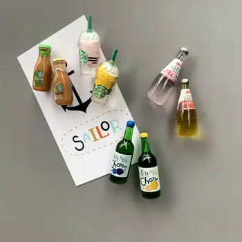 Ev Dekor 3 Adet Manyetik Etiket Mini Buzdolabı Buzdolabı Mıknatısları Cilt Bakımı Buzdolabı Küçük Karikatür Yaratıcı şarap şişesi