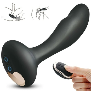 G-spot Klitoral Vibratör 10 Yapay Penis Anal Titreşim Modları Erkek Mastürbasyon Prostat Vibratör Silikon Su Geçirmez Erkek Seks Oyuncakları