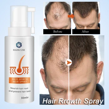 HAIRCUBE Saç Büyüme Ürünleri Bitki Anti Saç Dökülmesi Özü Onarım Hasarlı Saç Kökü Etkili Saç Çıkma Sprey Erkekler için/kadın