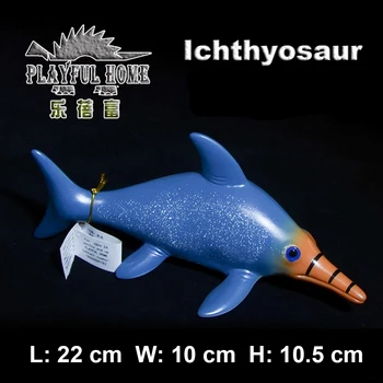 Inanılmaz Antik Canavar Hayvanlar Modeli Deniz Organizma Yumuşak PVC Ichthyosaur Deniz Dinozor Oyuncak Çocuklar İçin Yetişkin Koleksiyonu Dekor Hediye