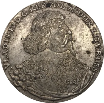 Polonya Sikke 1 Tira 1636 Cupronickel Kaplama Gümüş Kopya Paraları