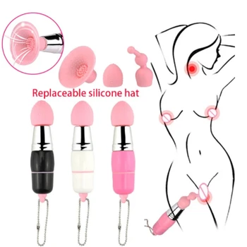 Seks Oyuncak Dil Vibratörler üç parçalı kabak mini AV çubuk titreşim Masajı Oral Yalama Klitoris Stimülatörü Seks Oyuncakları kadın İçin