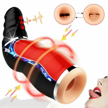 Vajina Erkekler İçin Erkek Emme Oral Seks Masturbator Gerçek Sıkı Kedi Penis Egzersiz mastürbasyon kupası Hızlı Orgazm Yetişkin Seks Oyuncakları